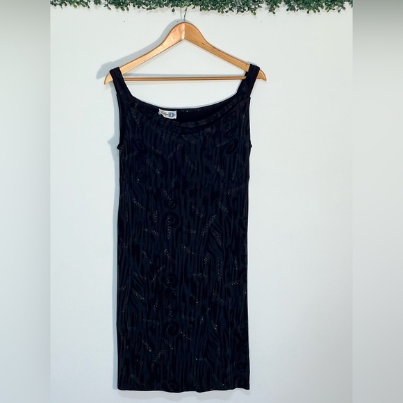 Vintage Paul Harris Designs Y2K Fairy Grunge Whimsigoth Cowlneck Mini Dress - Picture 2 of 10